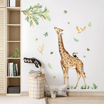 Large Giraffe Jungle Wall Decals – Safari Animal Stickers for Kids