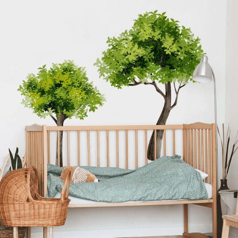 Large Tree Wall Decals – Green Forest Peel & Stick Mural