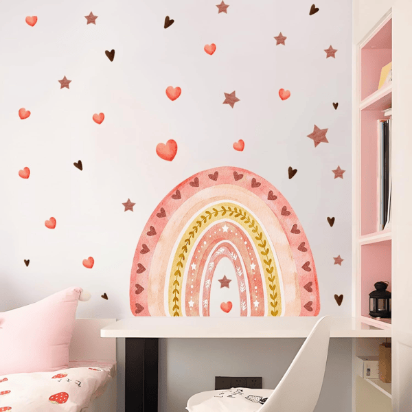 Watercolor Rainbow Wall Decals