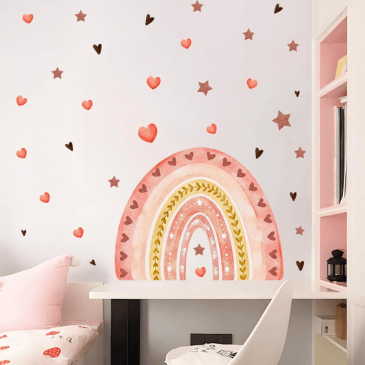 Watercolor Rainbow Wall Decals