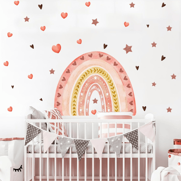 Watercolor Rainbow Wall Decals
