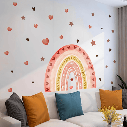 Watercolor Rainbow Wall Decals