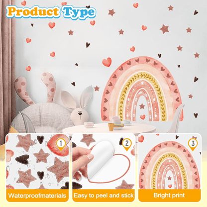 Watercolor Rainbow Wall Decals